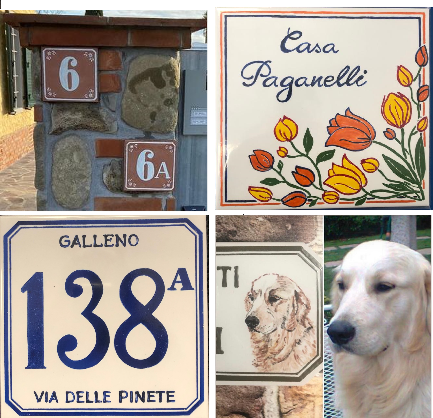 Numeri civici e targhe personalizzate in ceramica: stile unico e durata eterna