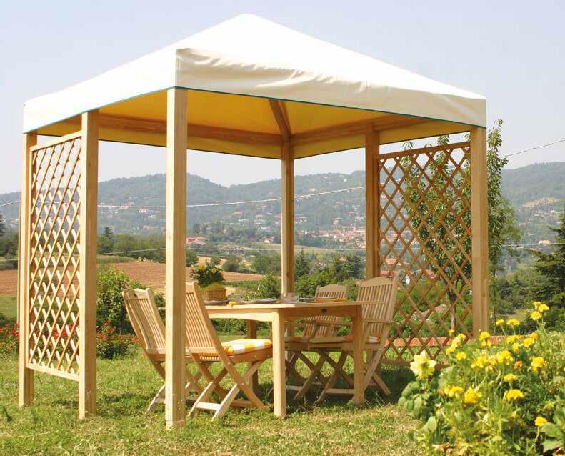 Gazebo basic 3x3 con telo PVC bianco: stile, protezione e praticità per i tuoi spazi all’aperto