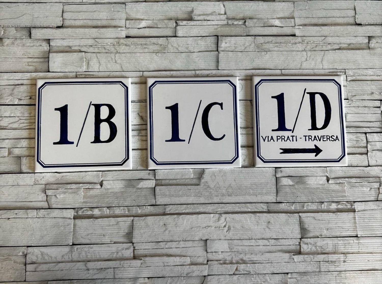 Numeri civici personalizzati in ceramica