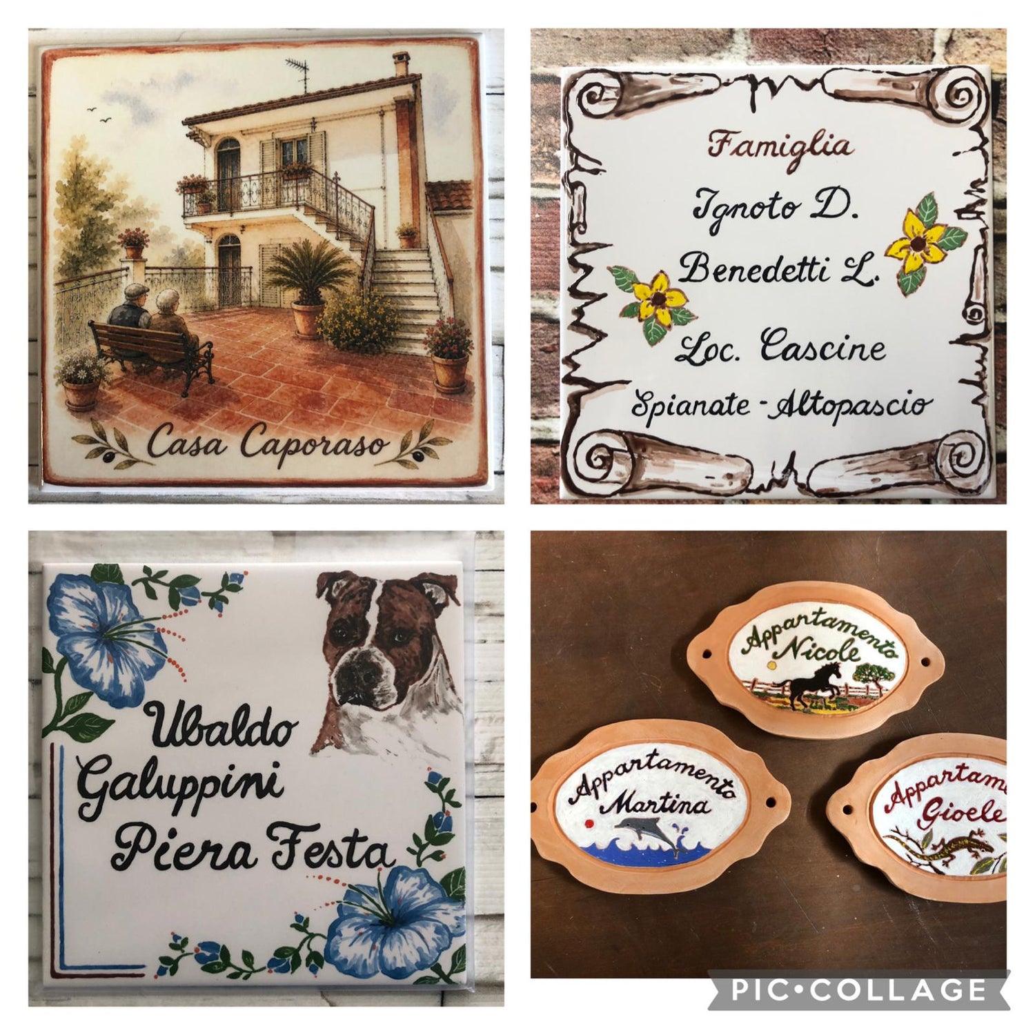 Targhe personalizzate in ceramica