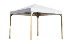 Gazebo basic 3x3 con telo PVC bianco: stile, protezione e praticità per i tuoi spazi all’aperto