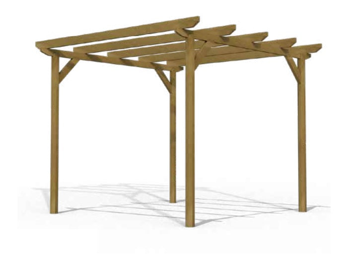Pergola addossata URBAN 100: eleganza e protezione per il tuo spazio all’aperto