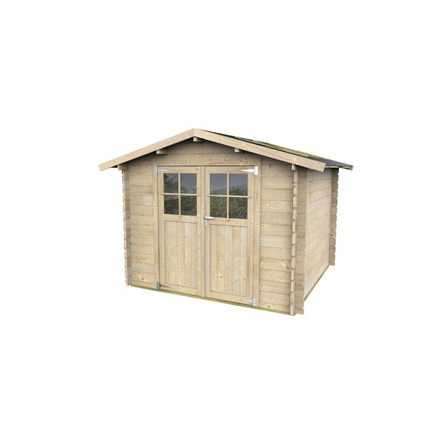 Casetta Viola 320x320 cm – Ampia casetta in legno per giardino